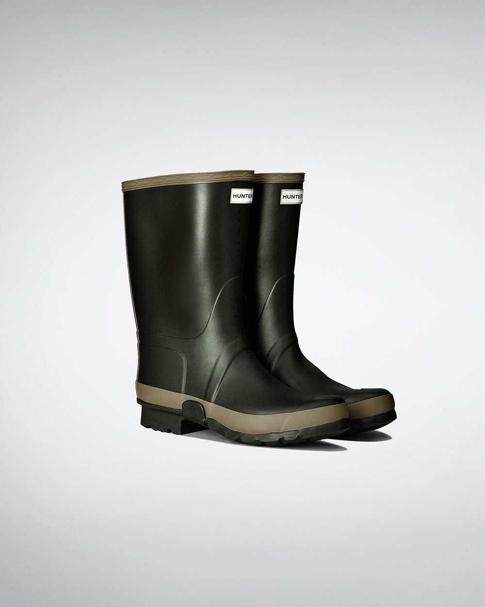 Hunter Hombre Gardener - Botas de Lluvia Verde Oscuro Oliva - 862-KGOJHR